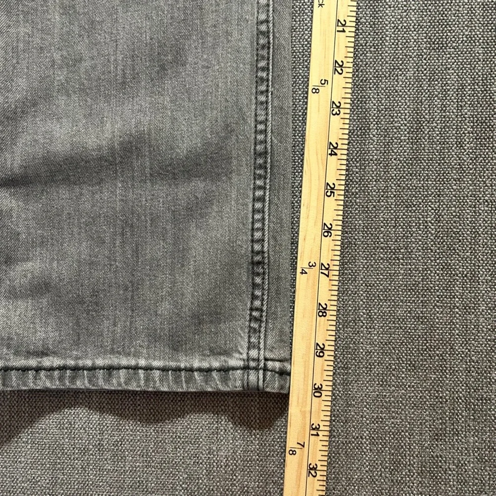 Levi's 505 Regular Fit Jeans Mens 34x30 Grey Straight Leg Stretch Denim Pants